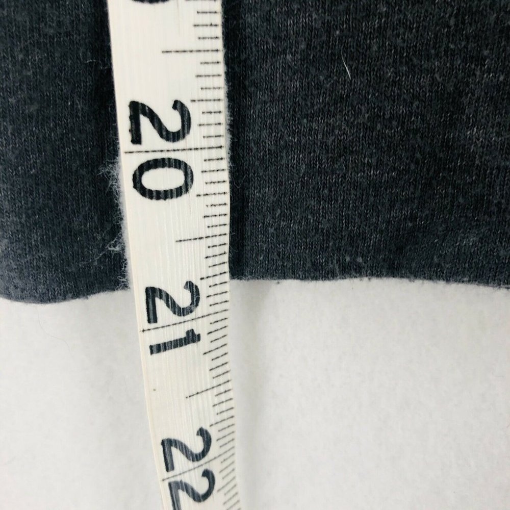Hollister Sweater Knit Top XS Gray Y2K White Stripes Shirt Long Sleeves Soft - Picture 10 of 11